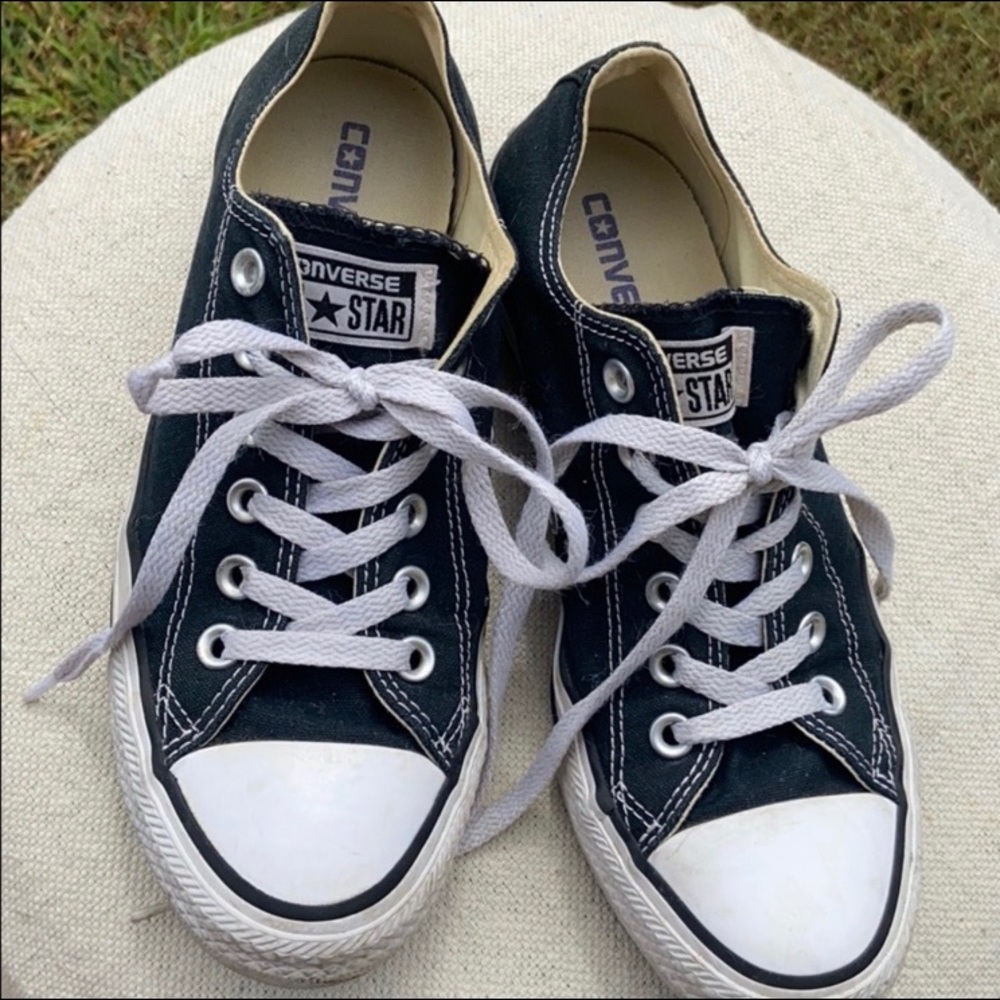 Converse All Star Black & White Sneakers-Size 7.5